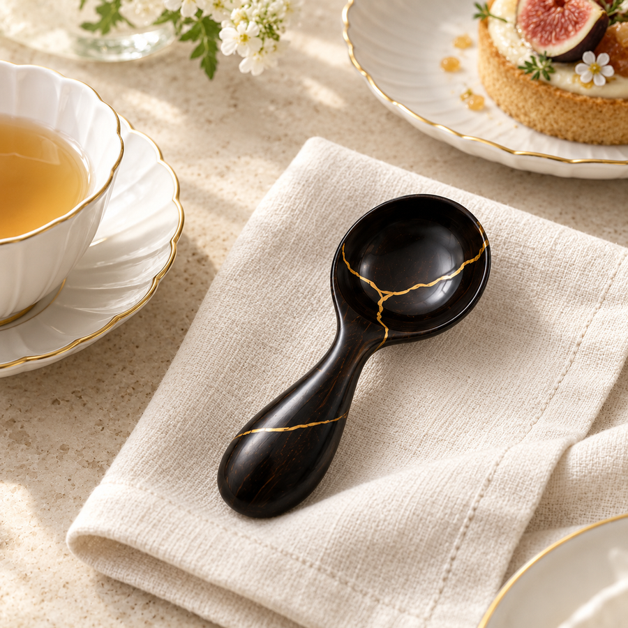 Noir Kintsugi Spoon